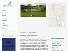Tablet Screenshot of apartmentsinkalamazoo.com